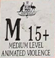 M15+ - medium level animated violence (Australian Classification Board - Australie)