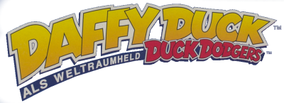 Le logo du jeu Daffy Duck als Weltraumheld: Duck Dodgers