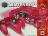 The picture of the Nintendo 64 Funtastic Series: Watermelon Red (United States) bundle