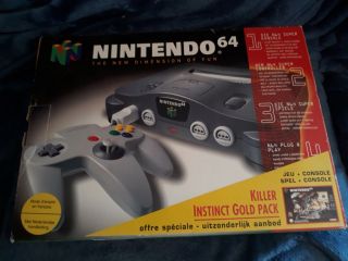 The picture of the Nintendo 64 Killer Instinct Gold Pack (Belgium) bundle