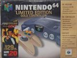 The picture of the Nintendo 64 Limited Edition Gold Controller + Goldeneye 007 (United Kingdom) bundle