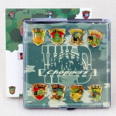 The picture of the Wild Choppers (Chopper Attack) set of pins (Japan) goodie