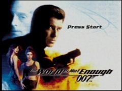 L'écran titre du jeu (007 : Le Monde ne Suffit pas)