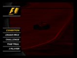 Ecran du menu général du jeu F1 World Grand Prix sur Nintendo 64