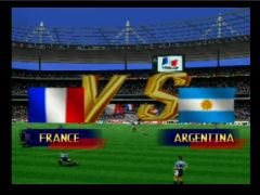 Début de la partie (International Superstar Soccer 98)
