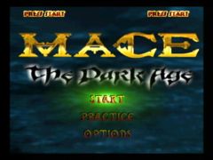 Ecran titre du jeu Mace the dark age sur Nintendo 64 (Mace: The Dark Age)
