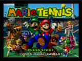 Ecran Titre du jeu Mario Tennis