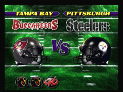L'écran d'avant match permet d'entrer un code (NFL Blitz)