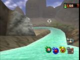 Voilà un autre niveau où on descend une rivière. L'environnement laisse penser qu'on va croiser des Pokémon Roche !