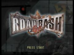 Ecran Titre du jeu Road Rash 64 sur Nintendo 64 (Road Rash 64)