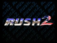 L'écran titre (Rush 2: Extreme Racing)