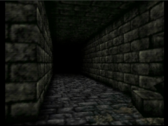 Ce genre de couloir désert, vous en croiserez beaucoup dans le jeu Shadowgate 64 : Trial of the four Towers (Shadowgate 64: Trial of the Four Towers)