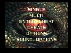 Ecran de menu du jeu Turok 2 :Seeds of Evil sur Nintendo 64 (Turok 2: Seeds Of Evil)