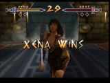 Ecran de victoire de Xena dans le jeu Xena Warrior Princess - the talisman of fate sur Nintendo 64