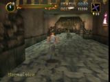 Vous voici au centre du château de Dracula dans le jeu Castlevania sur Nintendo 64. Un squelette à moto est prêt à vous charger, WTF