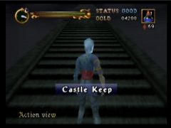 Le grand escalier du château (Castlevania: Legacy of Darkness)