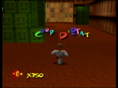 Premier niveau du jeu Earthworm Jim 3D sur Nintendo 64 (Earthworm Jim 3D)