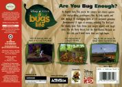 Scan of back side of box of A Bug's Life