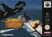 Scan of front side of box of Aero Fighters Assault