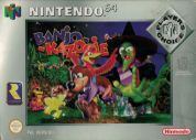 Scan of front side of box of Banjo-Kazooie