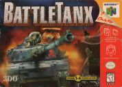 Scan of front side of box of Battletanx