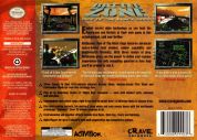 Scan of back side of box of Battlezone: Rise of the Black Dogs