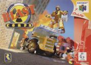 Scan of front side of box of Blast Corps