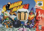 Scan of front side of box of Bomberman 64