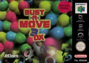Scan of front side of box of Bust-A-Move 3 DX