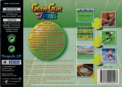 Scan of back side of box of Centre Court Tennis
