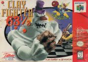 Scan of front side of box of ClayFighter 63 1/3