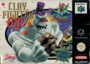 Scan of front side of box of ClayFighter 63 1/3