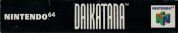 Scan du côté supérieur de la boite de Daikatana