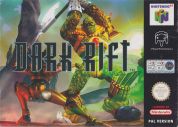 Scan of front side of box of Dark Rift