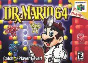 Scan of front side of box of Dr. Mario 64