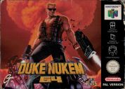 Scan of front side of box of Duke Nukem 64