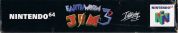 Scan of upper side of box of Earthworm Jim 3D