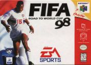 Scan of front side of box of FIFA 98: Road to the World Cup 98