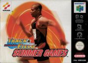 Scan of front side of box of International Track & Field: Summer Games - alt. serial