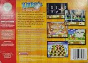 Scan of back side of box of Kirby 64: The Crystal Shards