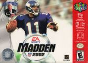 Scan of front side of box of Madden NFL 2002