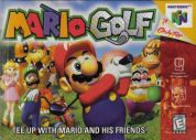 Scan of front side of box of Mario Golf