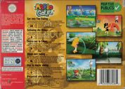 Scan of back side of box of Mario Golf