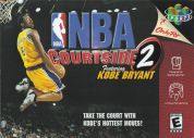 Scan of front side of box of NBA Courtside 2 featuring Kobe Bryant