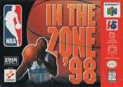 Scan of front side of box of NBA In The Zone '98