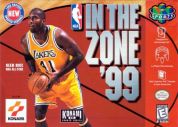 Scan of front side of box of NBA In The Zone '99