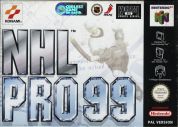 Scan of front side of box of NHL Pro 99