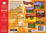 Scan of back side of box of Quest 64