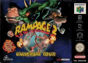 Scan of front side of box of Rampage 2: Universal Tour