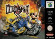 Scan of front side of box of Road Rash 64